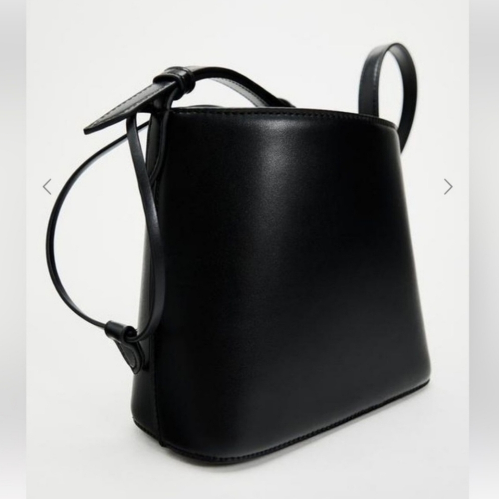 Black ZARA Bucket Bag